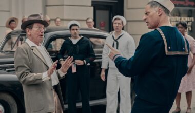 Larry David, left, and Joe Manganiello, right, in "Life, Larry and the Pursuit of Unhappiness."