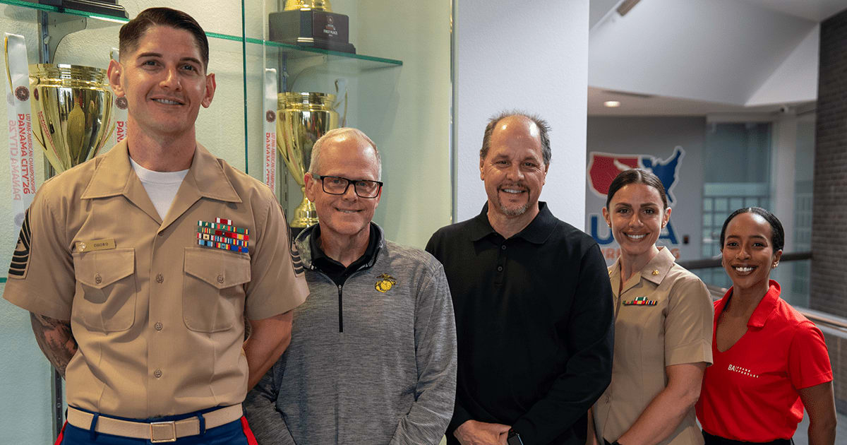 United States Marine Corps conducts visit to USA Wrestling headquarters to further partnership