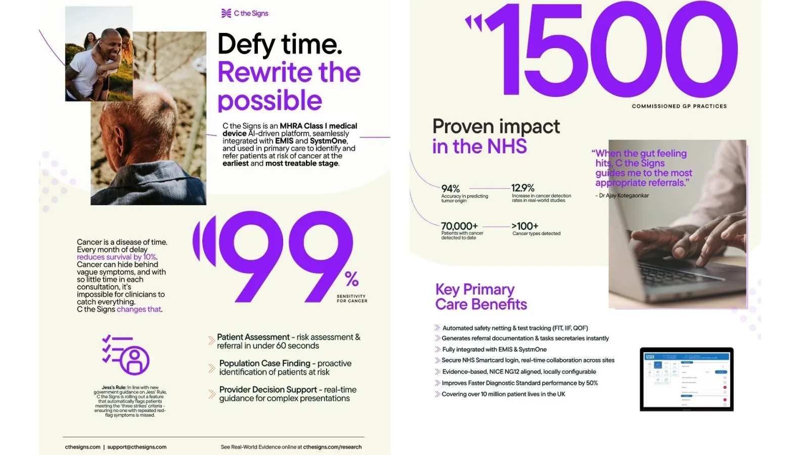 A C the Signs leaflet, shared with Newsweek.