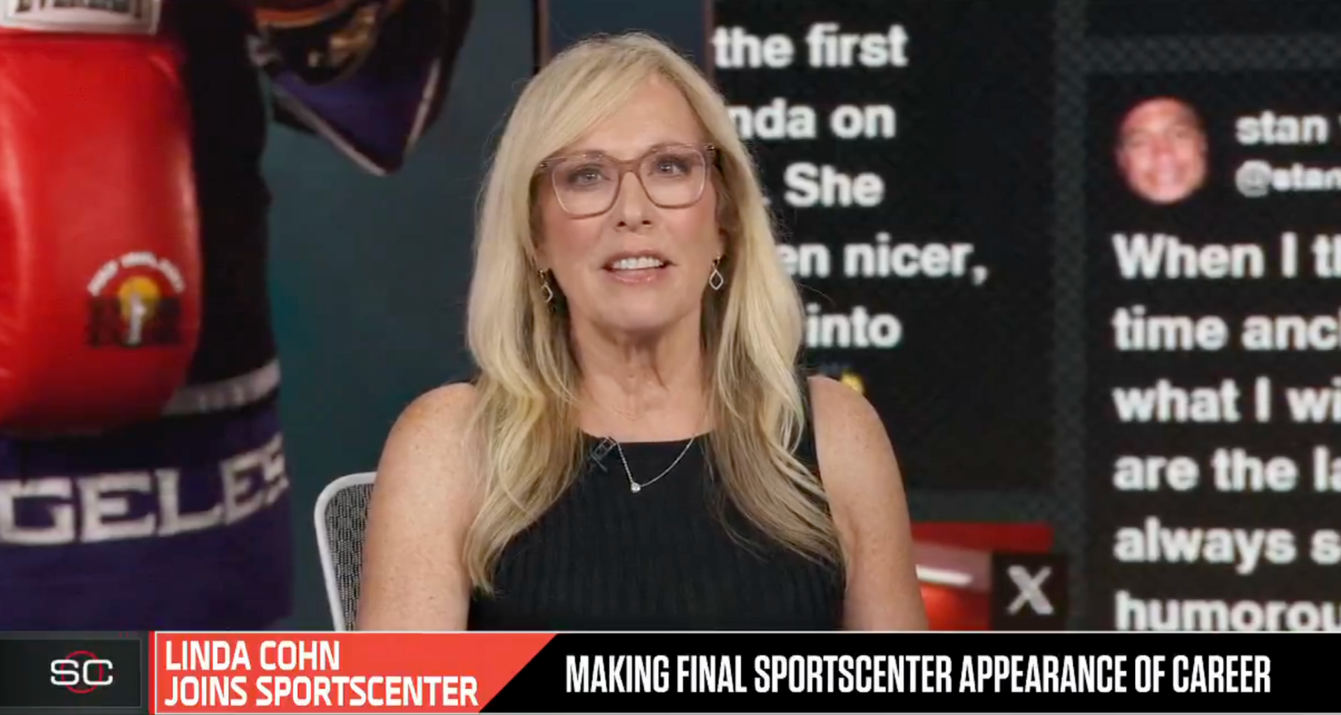 Linda Cohn shares secret to ESPN run on final 'SportsCenter'