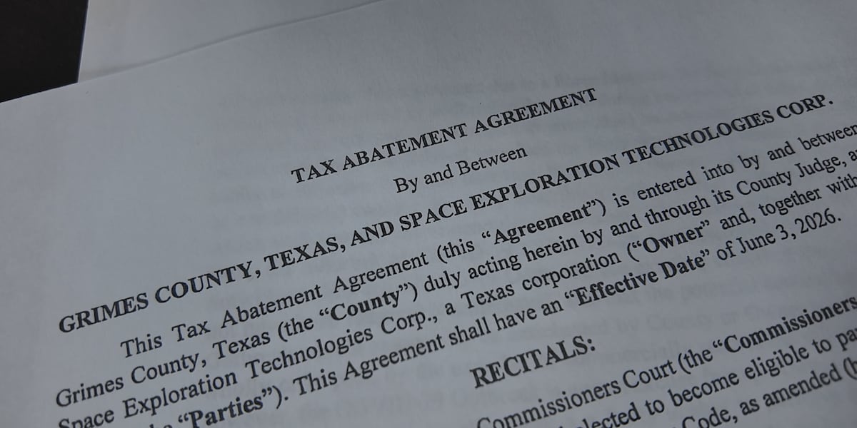 SpaceX officially signs Terafab tax agreement with Grimes County