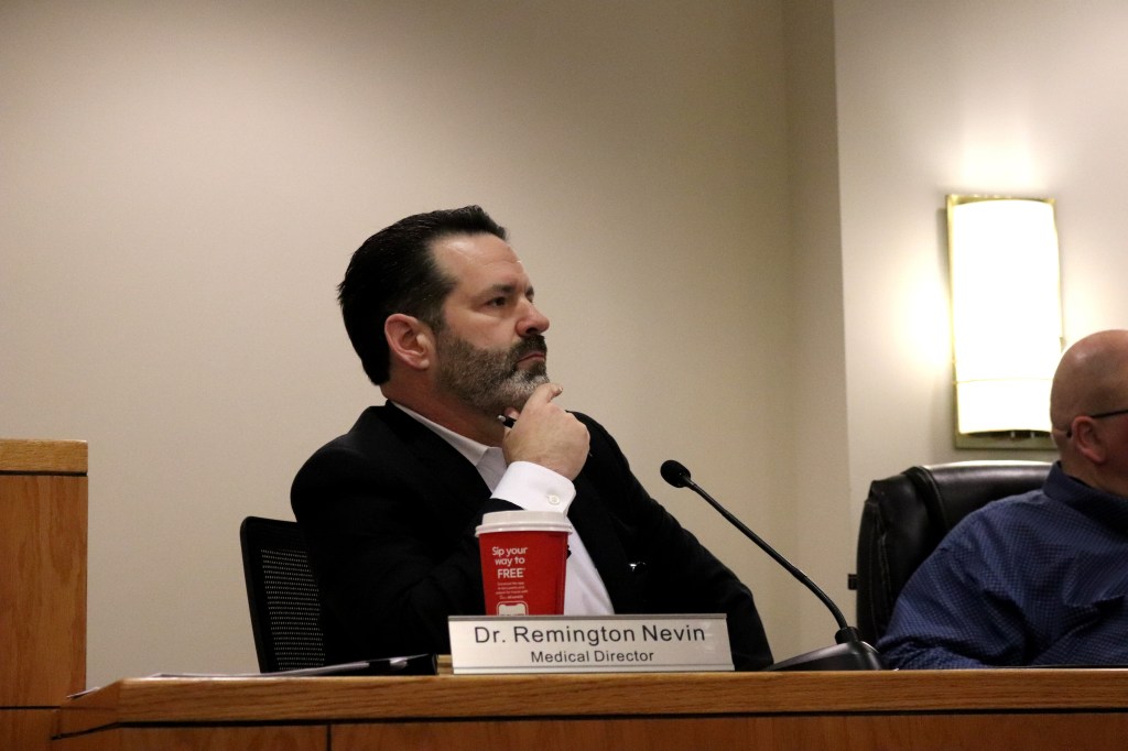 Remington Nevin is the medical director for the St. Clair County Health Department in Michigan. The county is the first in the state to make vaccine waivers available to parents entirely online. Parents who have “felt pressured” into getting vaccines “are going to experience a new era of vaccine choice in St. Clair County,” Nevin said at a January board meeting.
