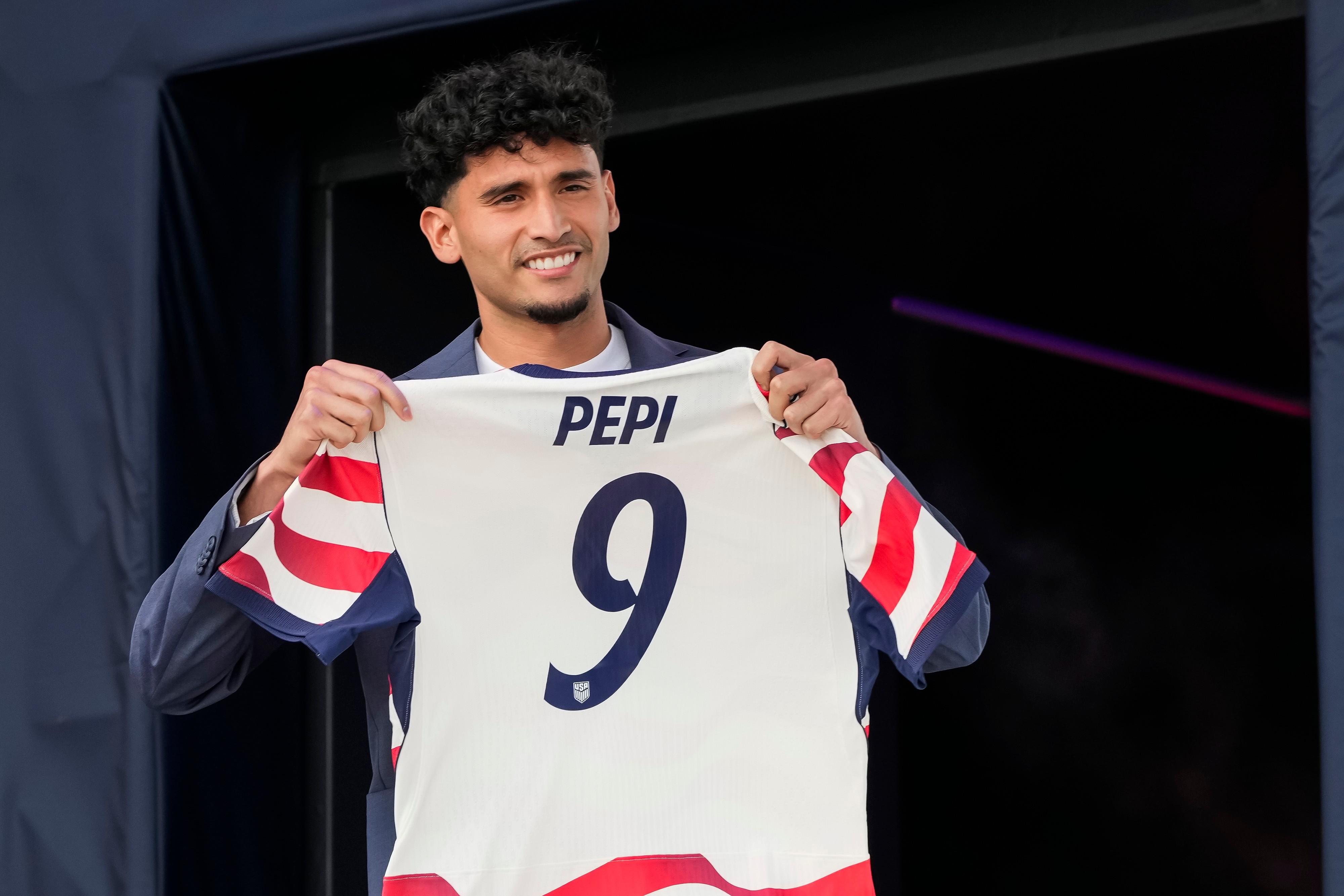 Forward Ricardo Pepi of the United States men’s national soccer...