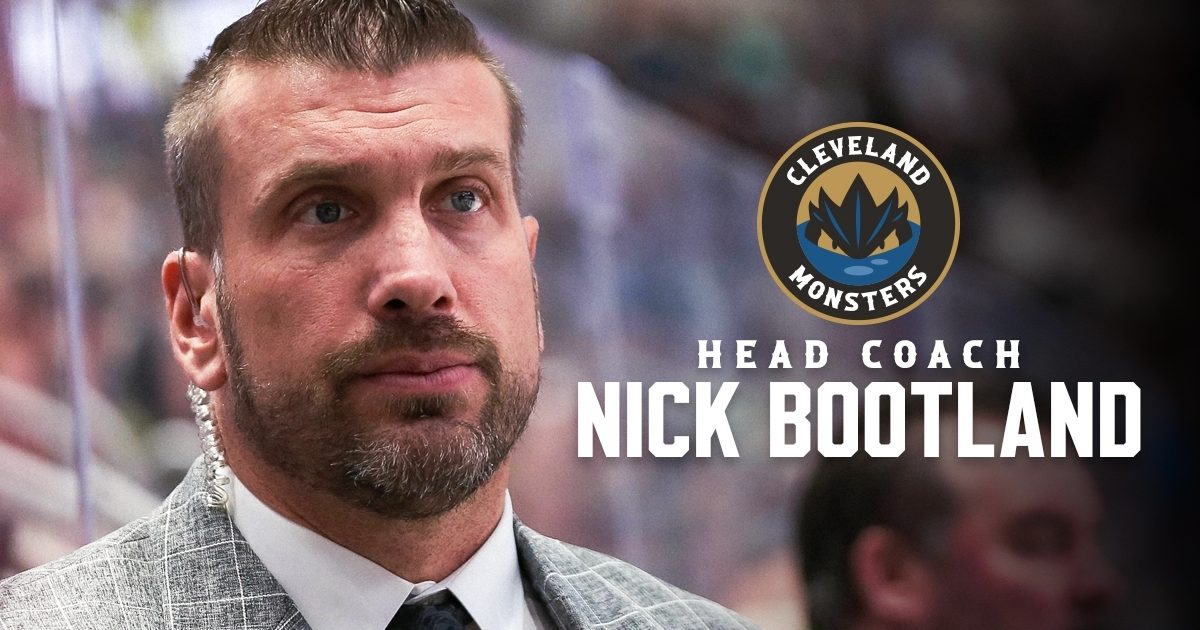 Cleveland Monsters | NICK BOOTLAND HIRED AS EIGHTH HEAD COACH IN…