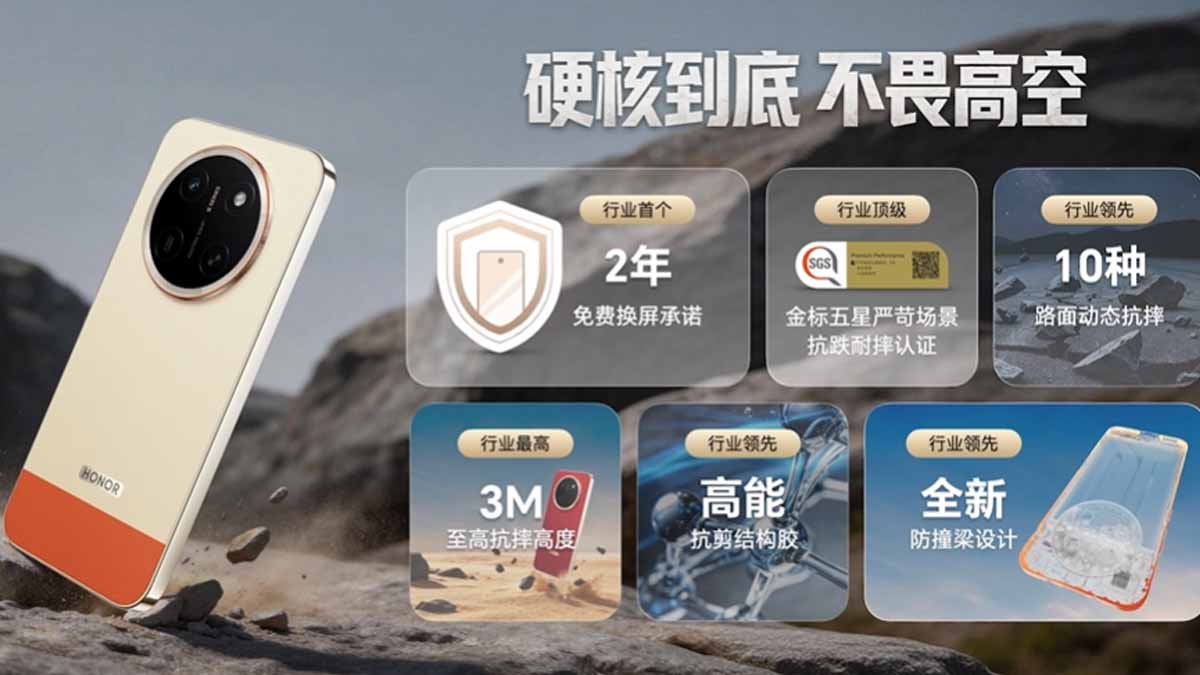 Honor X80 Pro Max protective features