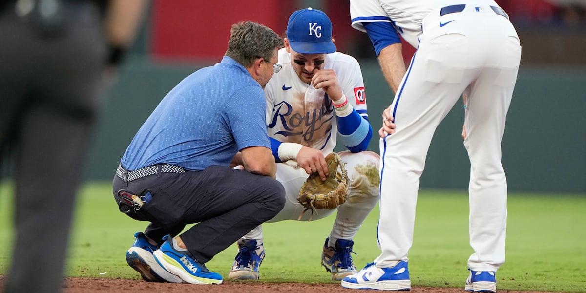 Royals to reevaluate Bobby Witt Jr. ahead of Monday's game