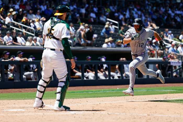 Rockies hit jackpot with 23 runs in steamy Vegas as A's finish wild stretch in future home