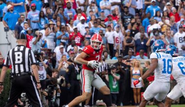 Georgia football listed as an early favorite in games against Alabama, Ole Miss and Oklahoma