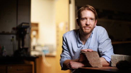 Dr Maxwell Lechte has investigated complex life’s earliest stages, locked in Australian rock.