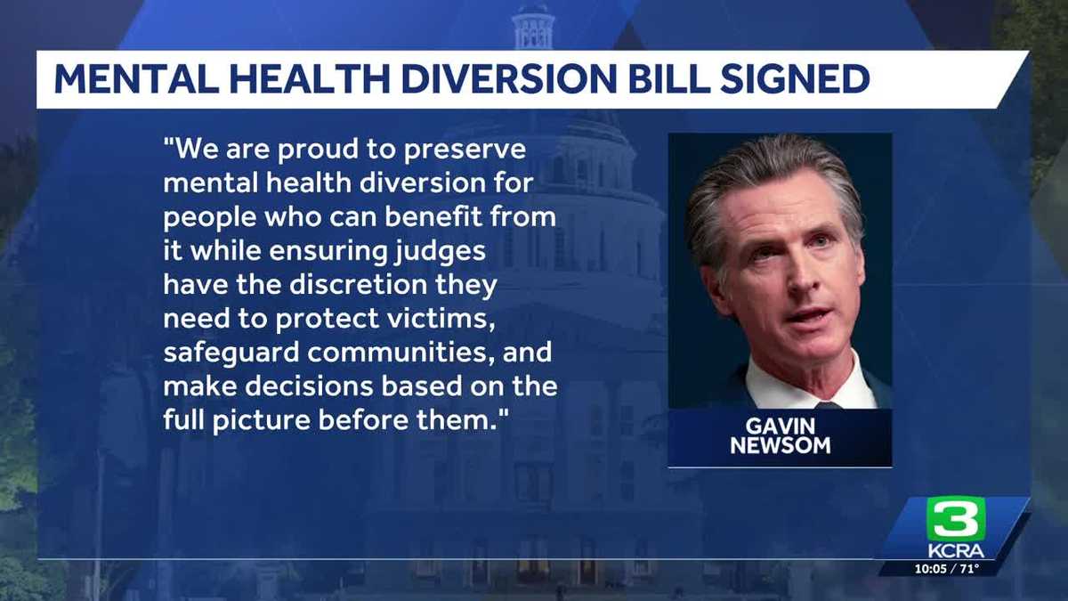 Newsom signs bill to give judges more power to deny mental health diversion