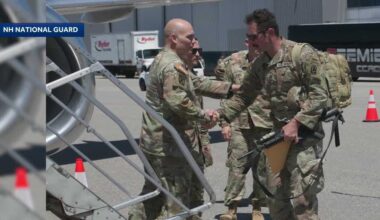 Soldiers from NH National Guard deploying to Middle East
