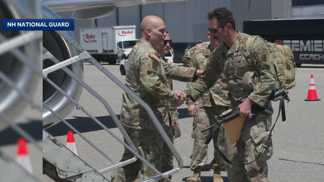 Soldiers from NH National Guard deploying to Middle East