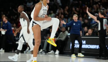 A'ja Wilson leads the Aces past the Lynx 100-97 for West lead in Commissioner's Cup :: WRAL.com
