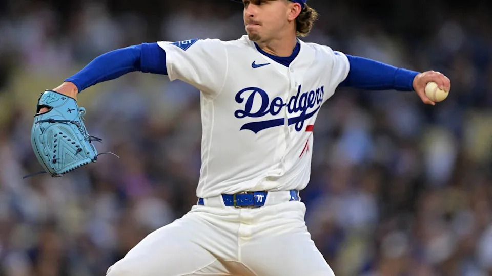 Los Angeles Dodgers pitcher Justin Wrobleski (70)Jayne Kamin-Oncea-Imagn Images