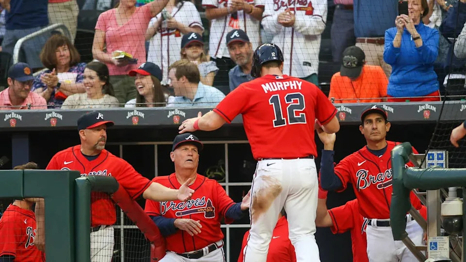 Atlanta Braves catcher Sean Murphy (12).© Brett Davis-Imagn Images