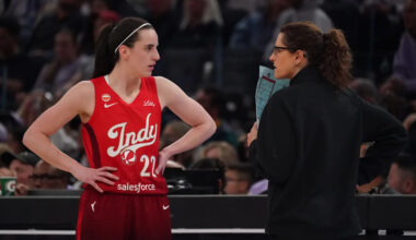 Caitlin Clark, Stephanie White share big embrace in win after viral moment