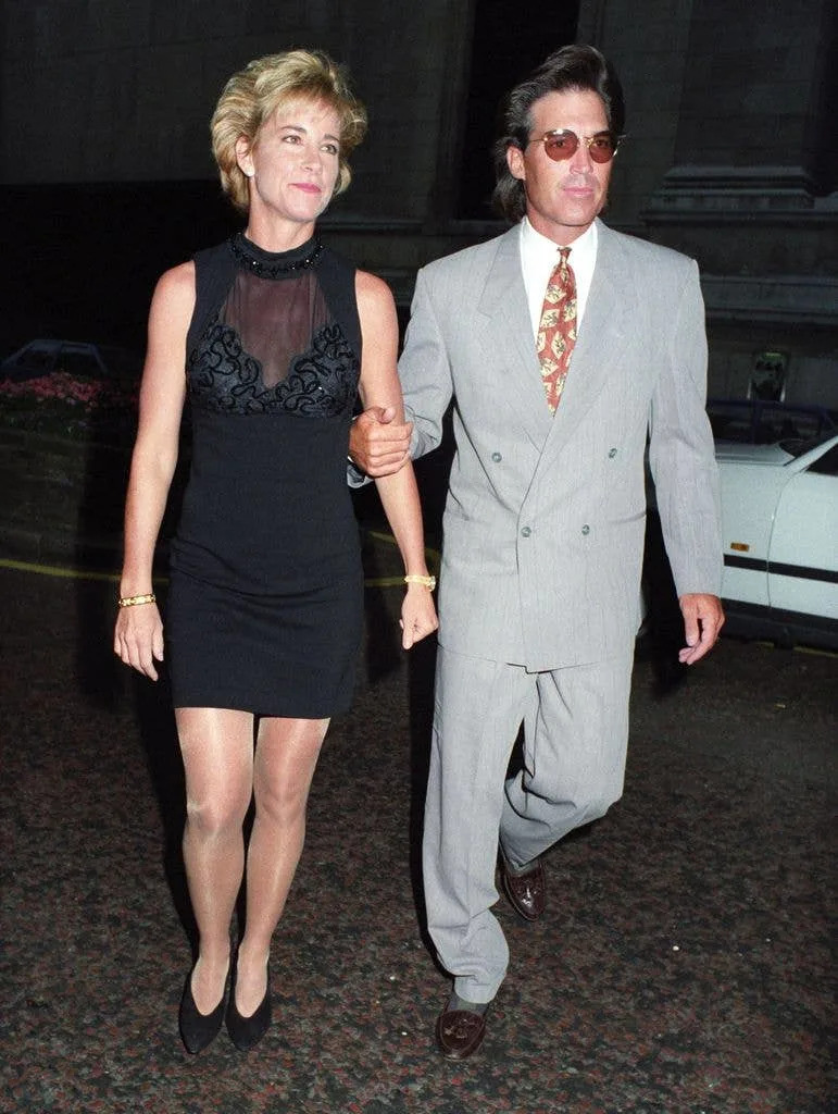 Chris with second husband Andy Mill in 1992
