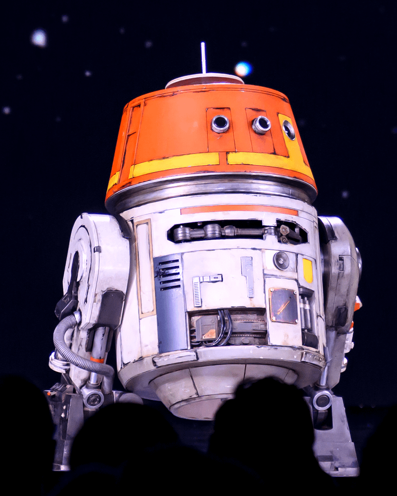 Chopper model at Disney Upfronts 2026.