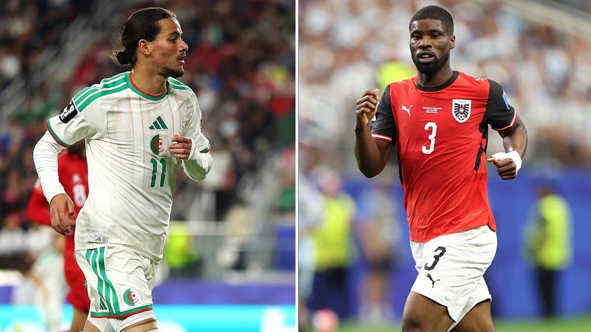 Austria and Algeria players