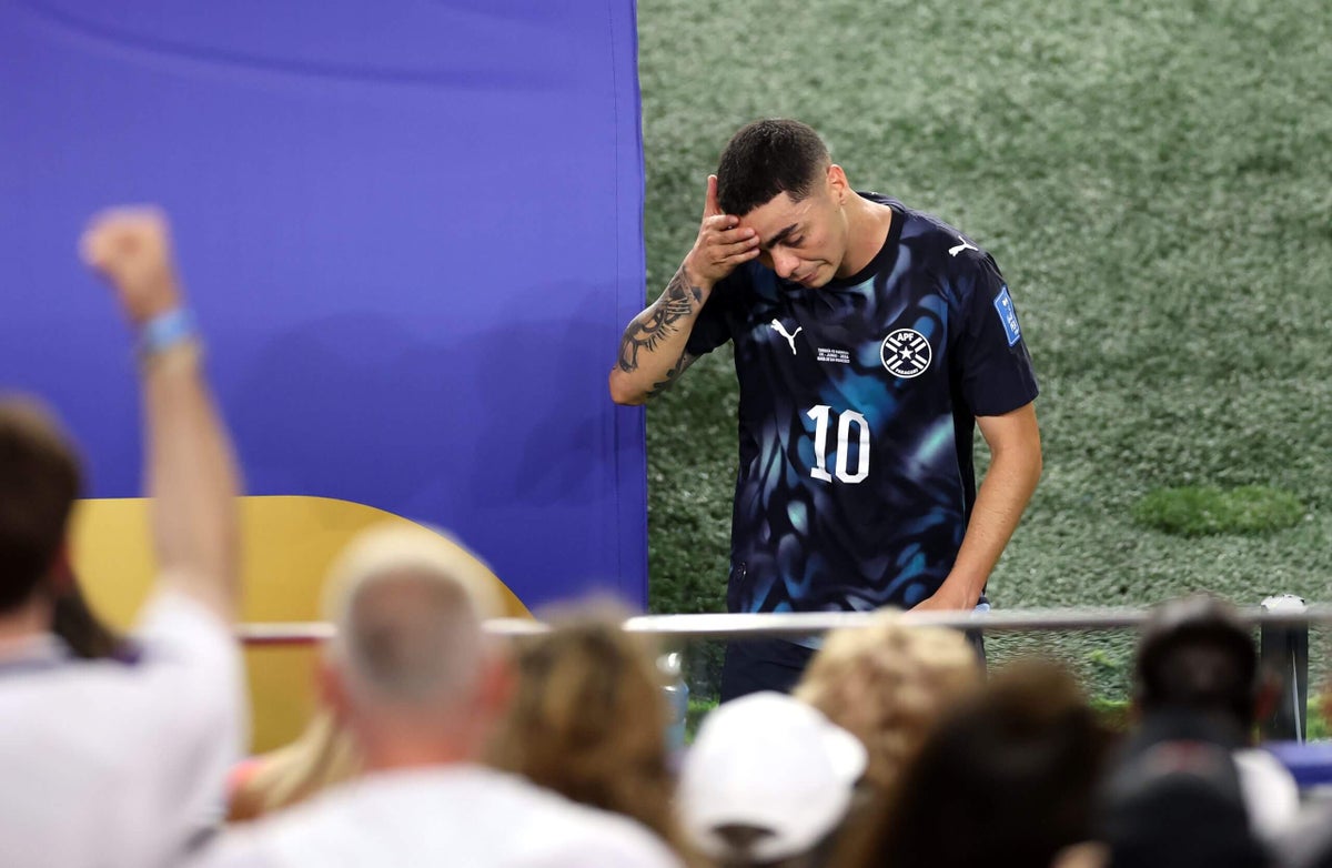 Paraguay’s Miguel Almirón gets first-ever red card for covering mouth in situation of confrontation