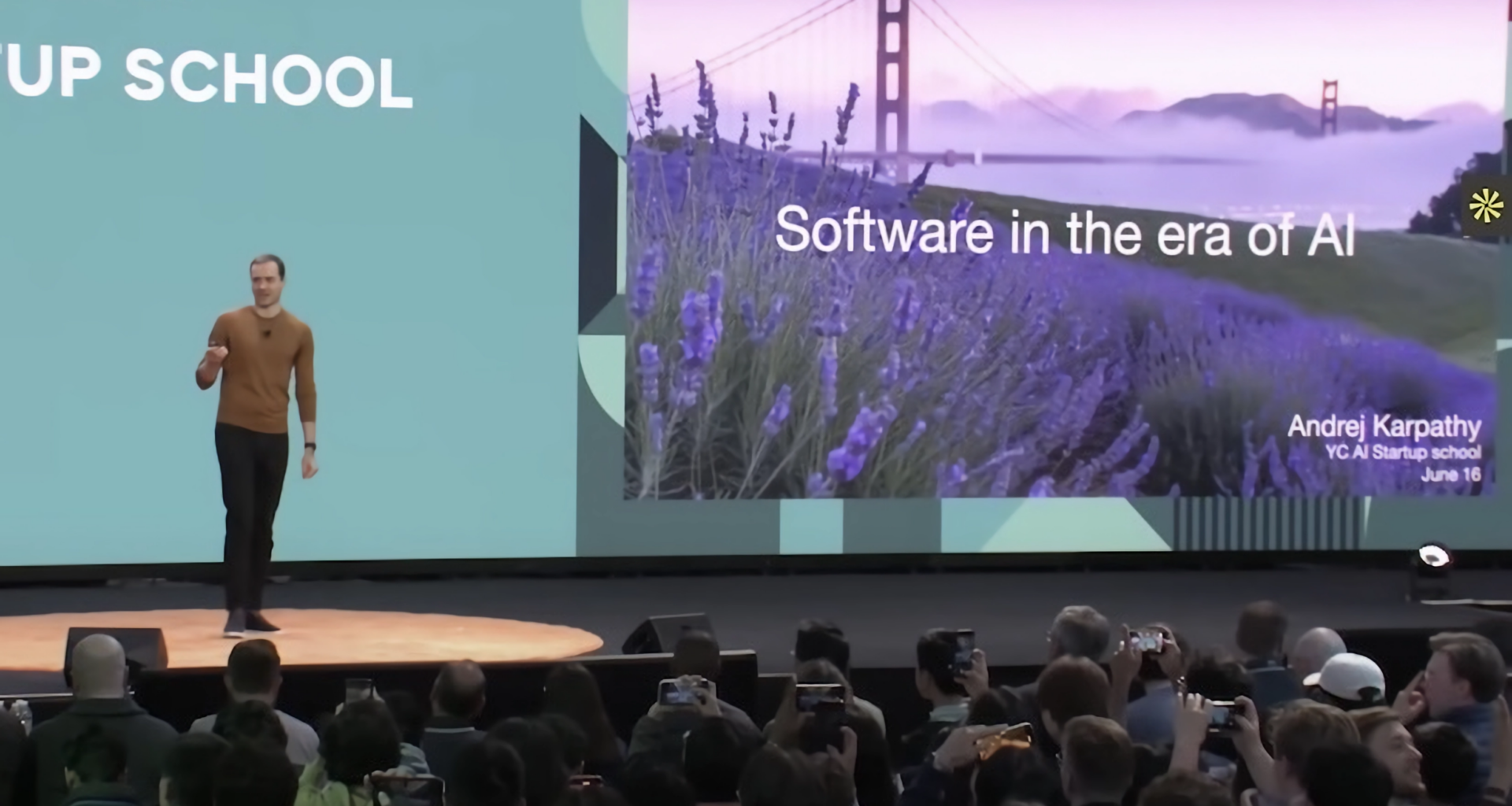 Andrej Karpathy's keynote "Software Is Changing (Again)" on June 17,