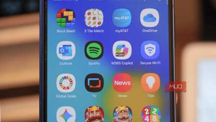 A collection of bloatware apps on a Samsung Galaxy phone.