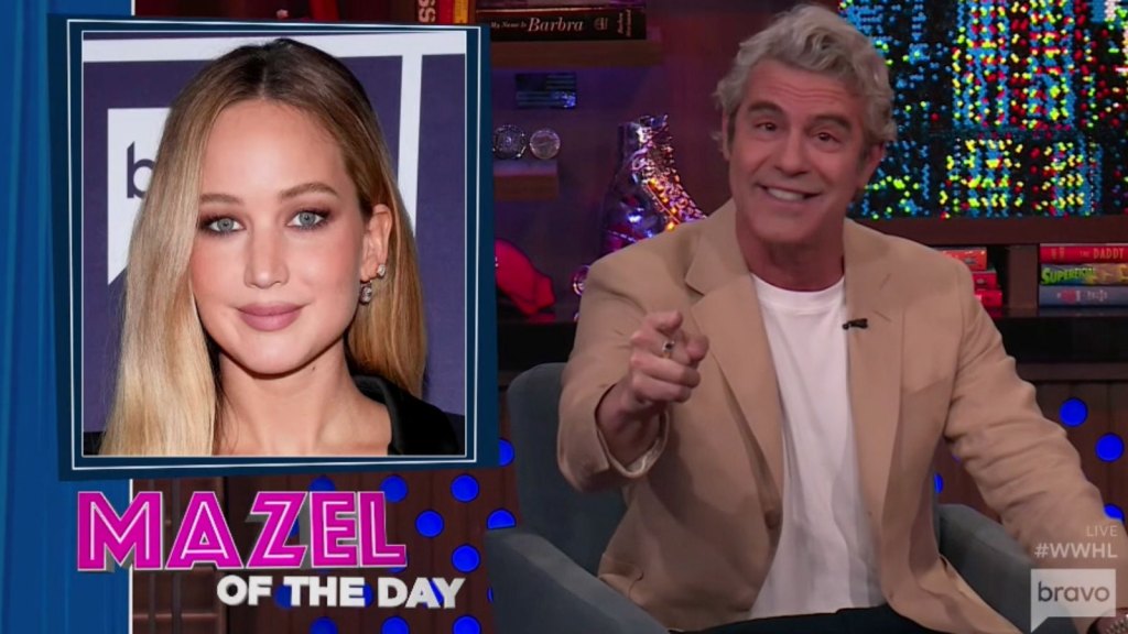 Andy Cohen Reveals Jennifer Lawrence Is Bravo "Super Fan" Who Helped Find 'Summer House' Reunion Leaker