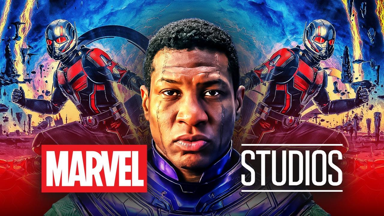Jonathan Majors Kang, Ant-Man and the Wasp: Quantumania, Marvel Studios Logo.