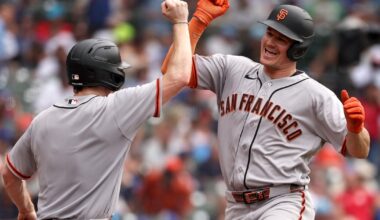 Matt Chapman has 2 HRs, a career-high 8 RBIs, as Giants go deep 7 times to rout Cubs 18-3