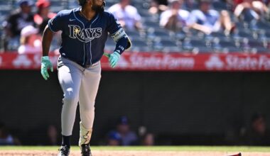 Caminero hits tiebreaking homer in 8th and Rays avoid sweep with 8-3 victory over Angels