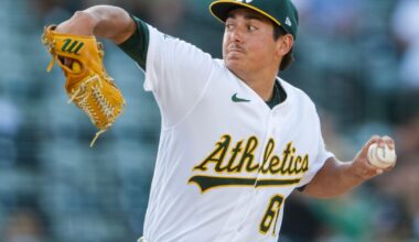A's score 5 in 1st to beat Angels 5-0 after Trout lands on injured list