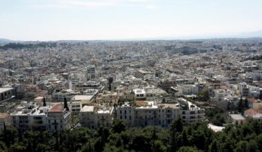 Aerial view of Athens, Greece