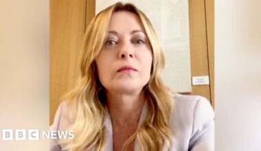 Italy's Meloni says Trump 'made up' story that she 'begged' him for photo at G7 - BBC