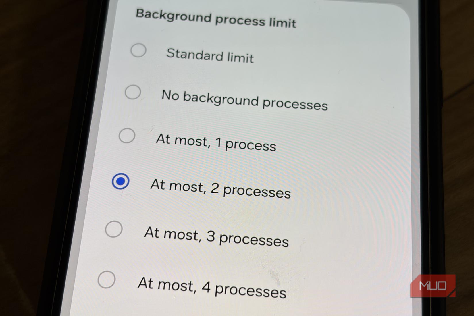 Background process limit on Samsung