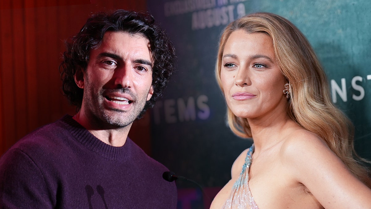 Justin Baldoni and Blake Lively posing for a photo illustration.