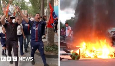 PSG win: Paris in a mix of celebration and confrontation