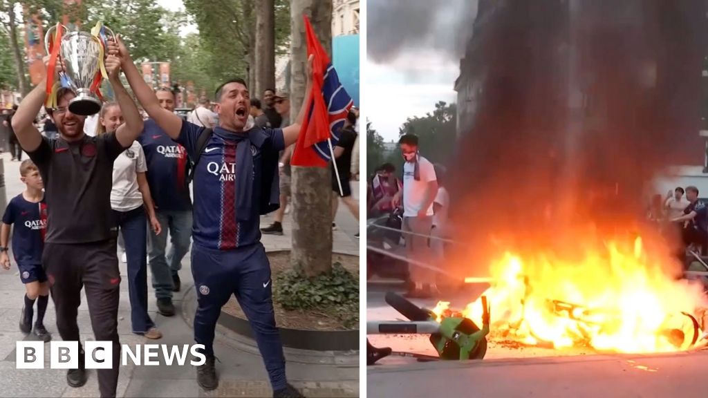 PSG win: Paris in a mix of celebration and confrontation