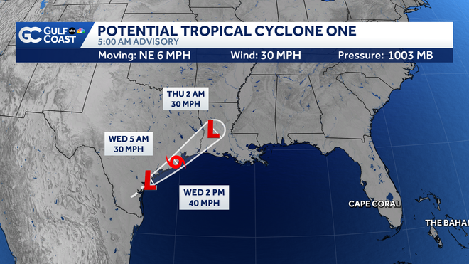 Forecast Cone tropical advisory