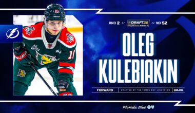 Lightning select F Oleg Kulebiakin with 52nd overall pick in 2026 NHL Draft