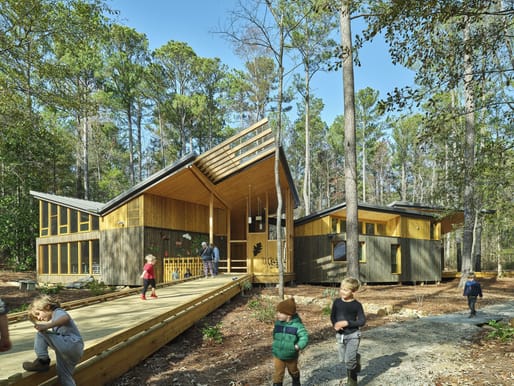The Kreher Preserve & Nature Center Environmental Education Building in Auburn, Alabama by Leers Weinzapfel Associates. Image credit: Timothy Hursley