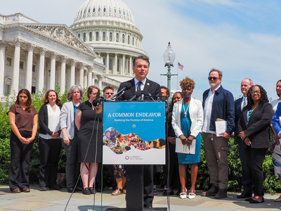 U.S. Rep. Brendan Boyle, D-Pa., co-led at an event Tuesday, June 9, 2026, on Capitol Hill, marking 250 years of religious freedom in United States. (Photo by Ashley Murray/States Newsroom)