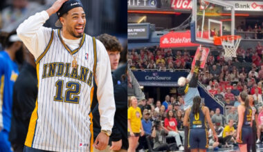 Tyrese Haliburton's unexpected assist steals the show at the Fever game