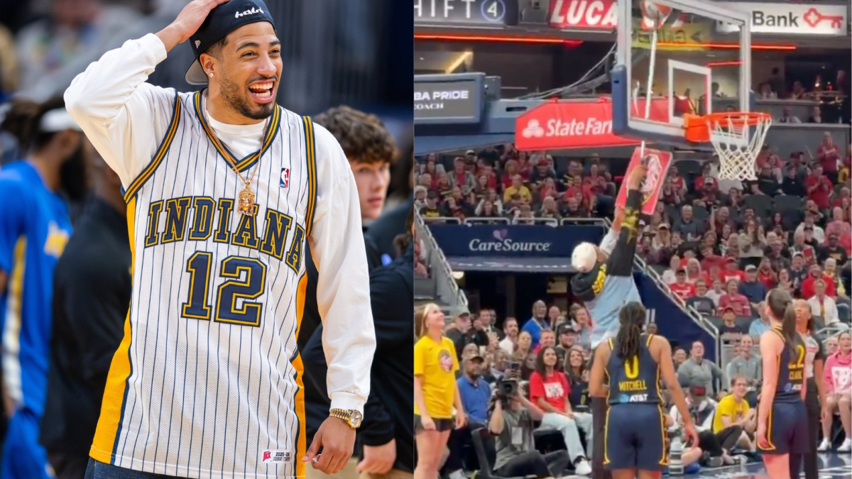 Tyrese Haliburton's unexpected assist steals the show at the Fever game