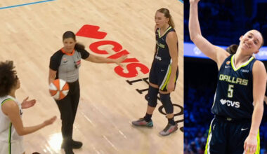 Paige Bueckers quickly defends teammate Jessica Shepard after heated exchange with Olivia Miles