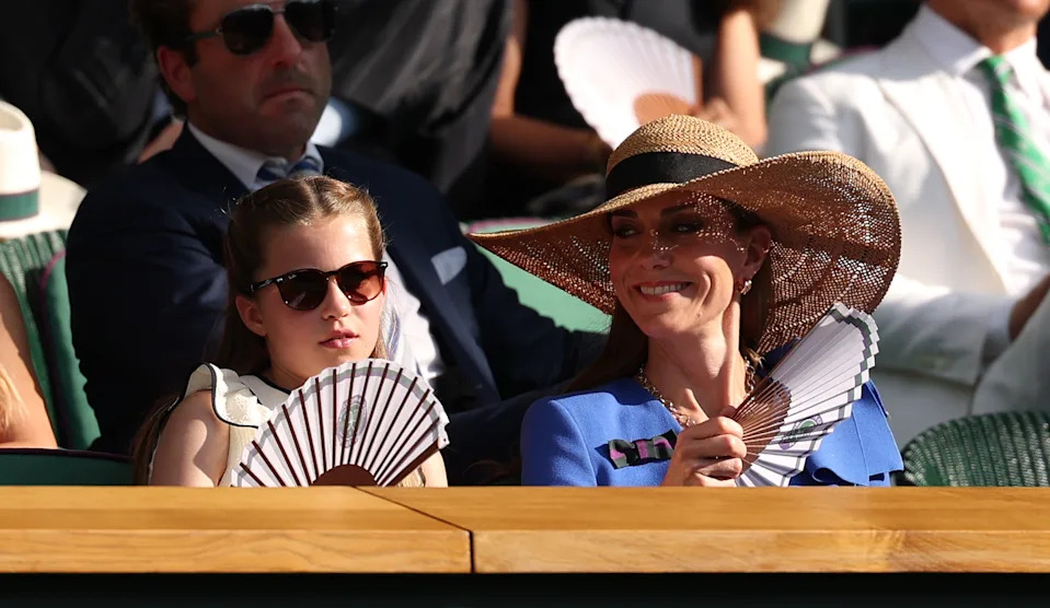 Princess Charlotte and Kate Middleton.