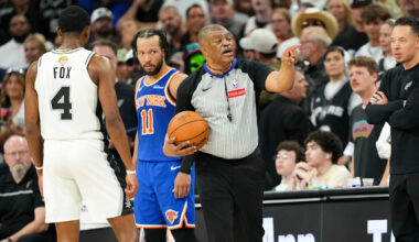 NBA admits only 1 mistake after awful officiating in Game 2 of Knicks-Spurs