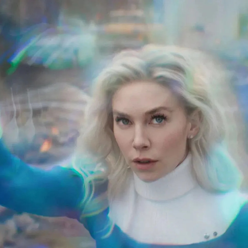 Vanessa Kirby as Sue Storm in a still from Fantastic Four