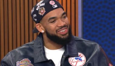 Knicks' Karl-Anthony Towns gets praise from his NBA inspiration, Magic Johnson, after championship win: "You dominated"
