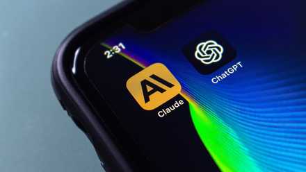 claude and chatgpt icons on smartphone screen.