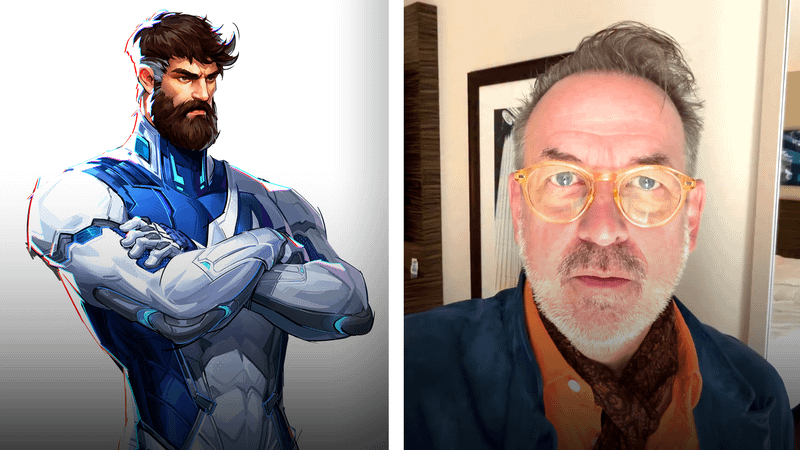 Marvel Rivals Reed Richards and Ian James Corlett.